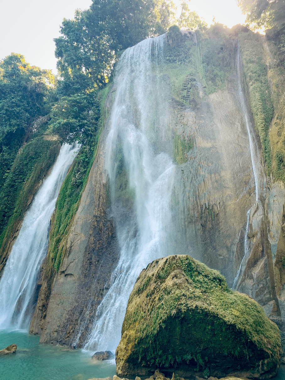 Tosca waterfall of Cikaso Geopark Ciletuh Sukabumi Indonesia
