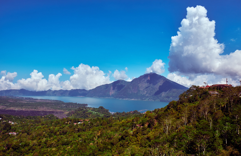 Mount Batur is volcano. Bali, Indonesia.